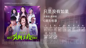 只是没有如果 王铮亮,张靓颖 吉他谱C调简单版