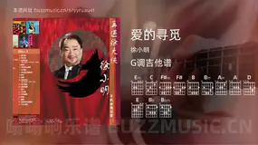 爱的寻觅 徐小明 吉他谱G调简单版