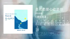 是初恋是心动是你 房东的猫 吉他谱C调简单版