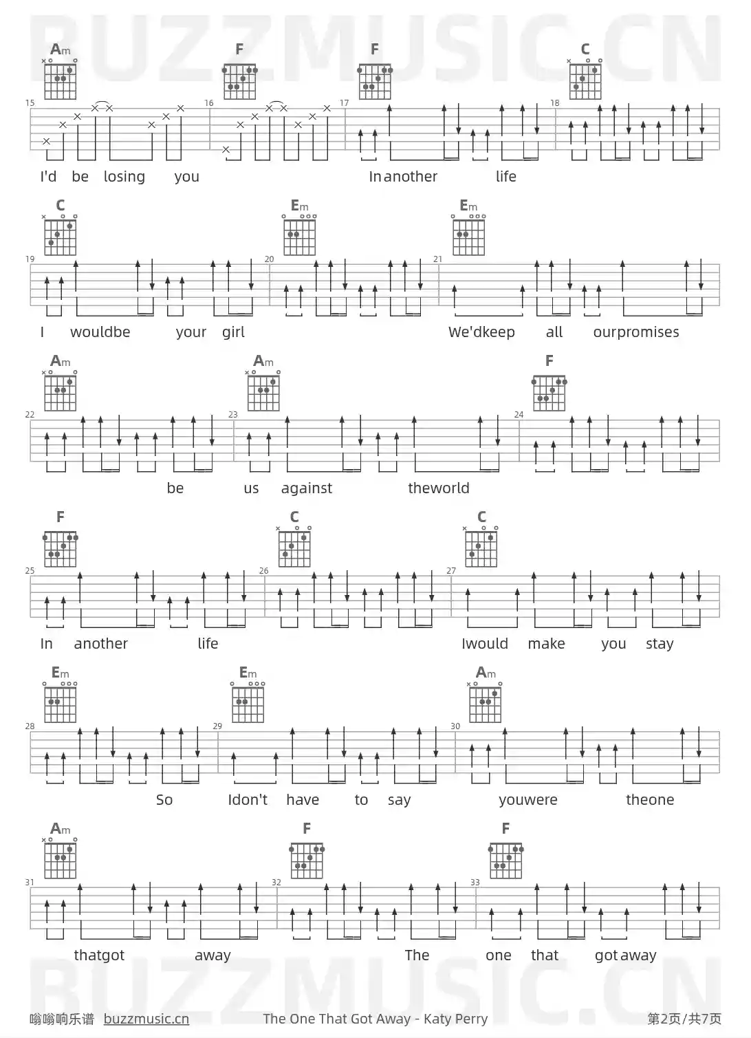 吉他谱第2页