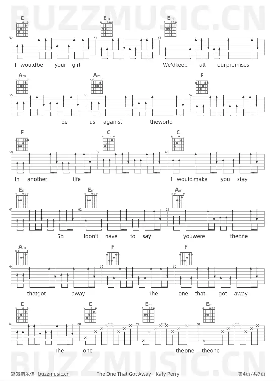 吉他谱第4页