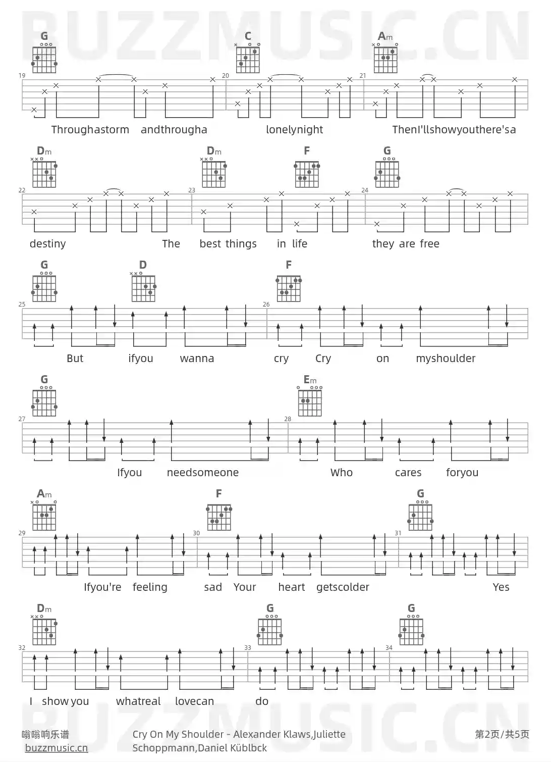吉他谱第2页