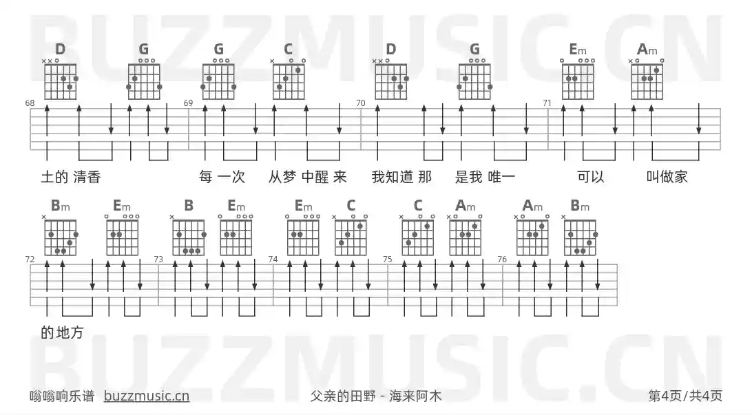 吉他谱第4页