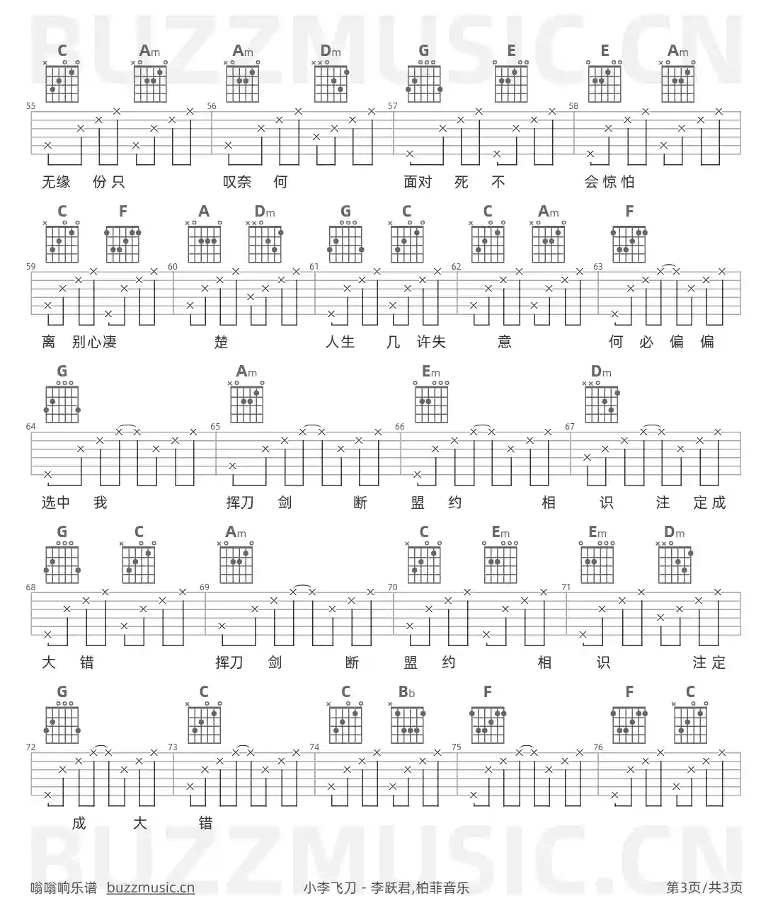 吉他谱第3页