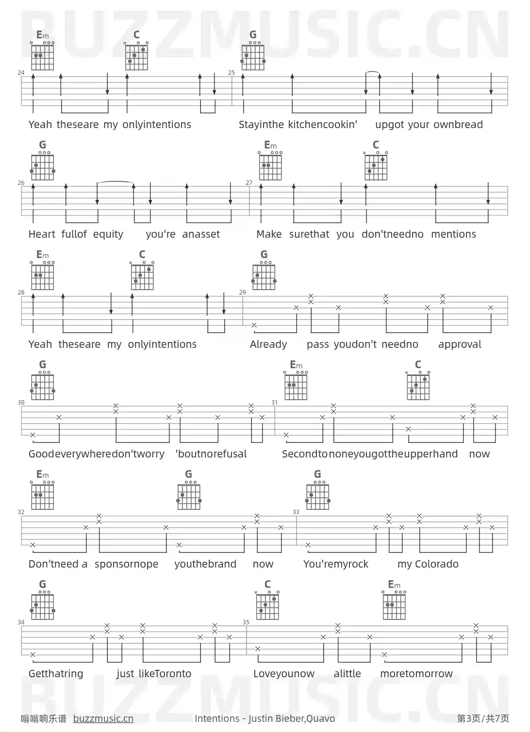 吉他谱第3页