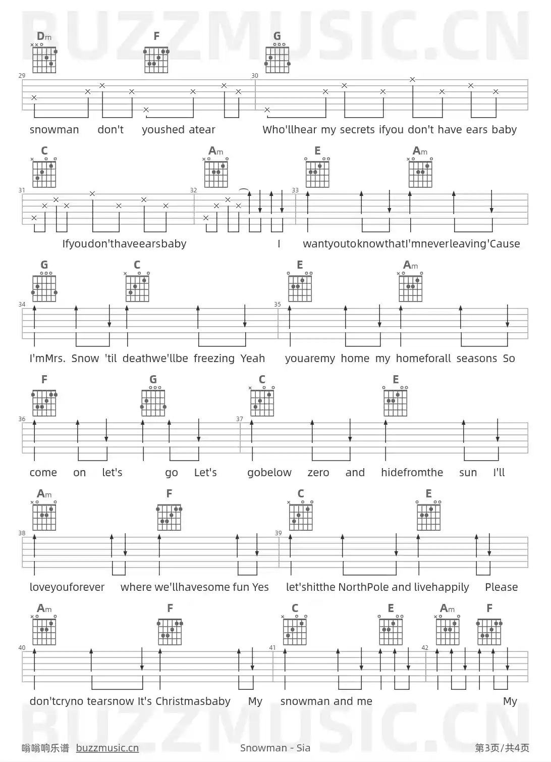 吉他谱第3页