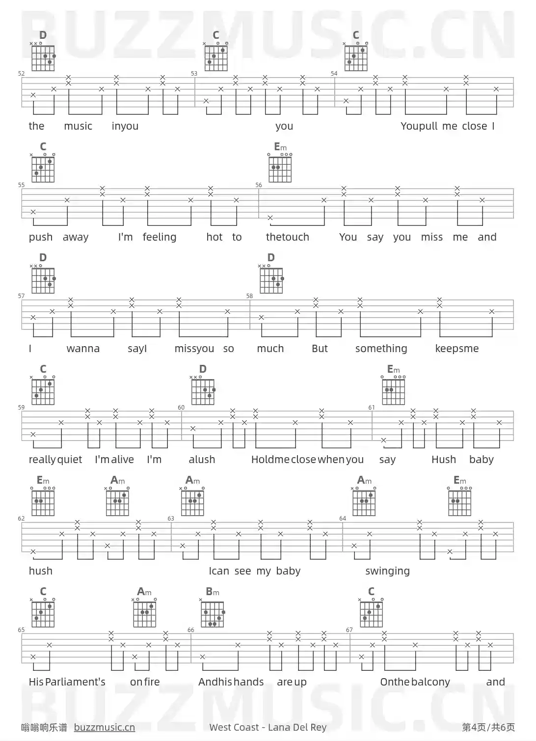 吉他谱第4页