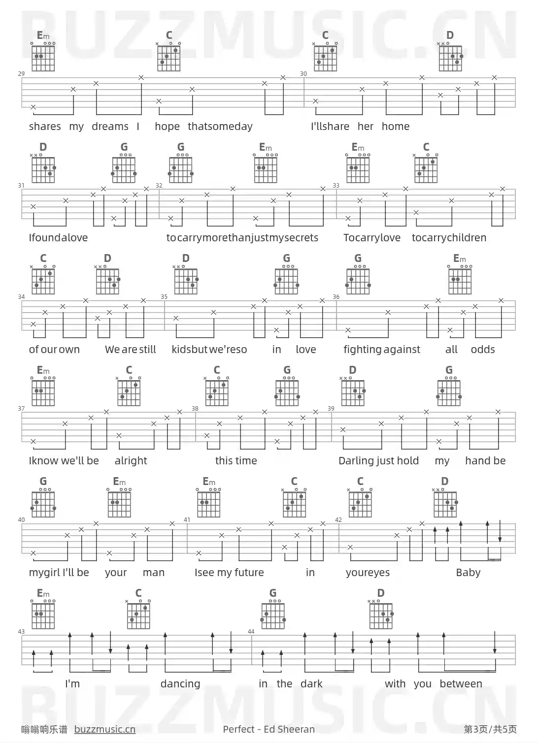 吉他谱第3页