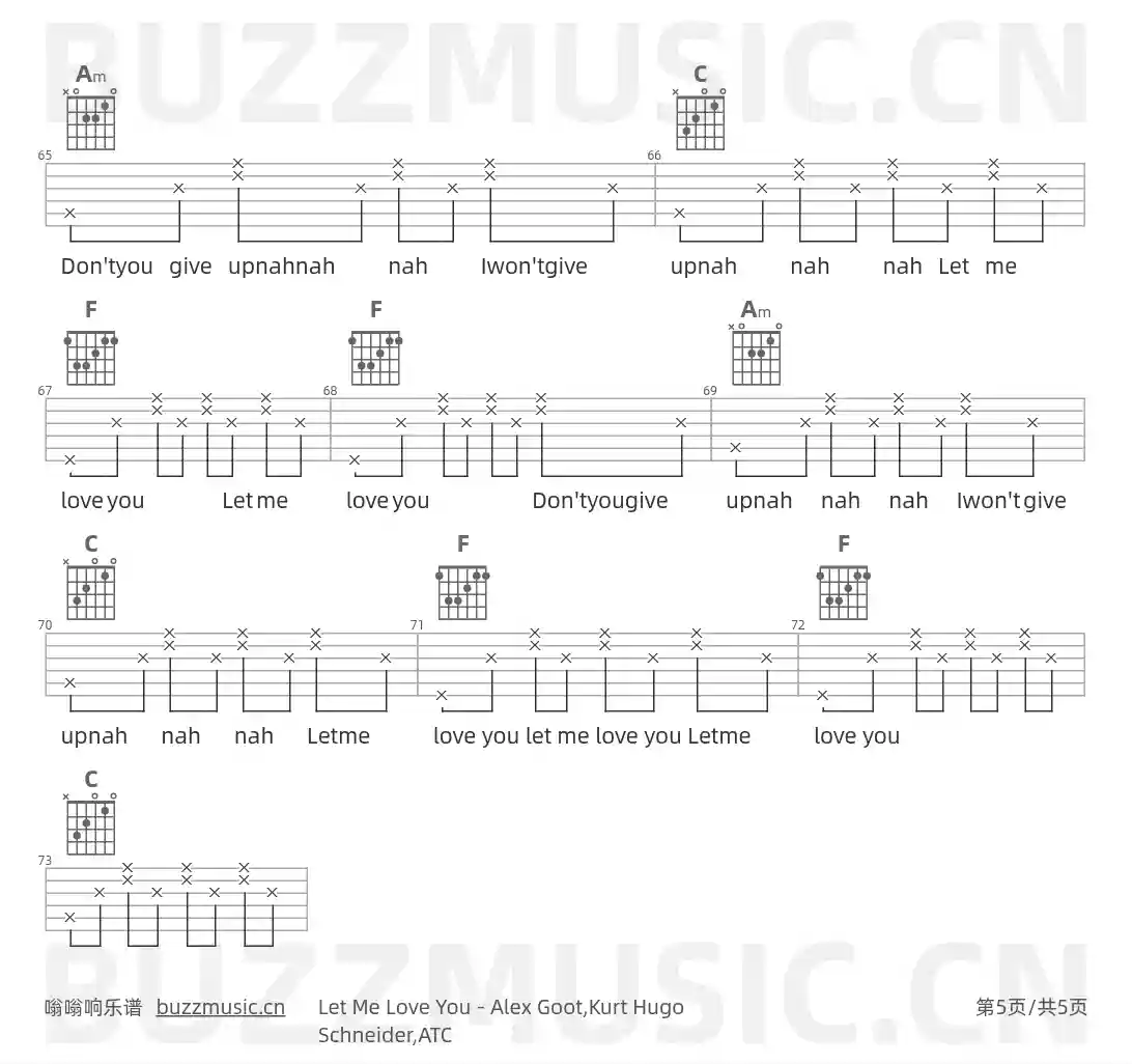 吉他谱第5页