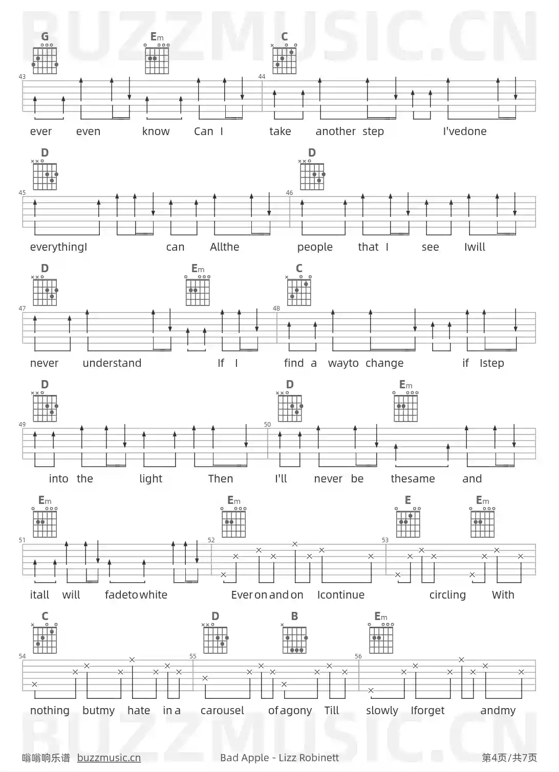 吉他谱第4页