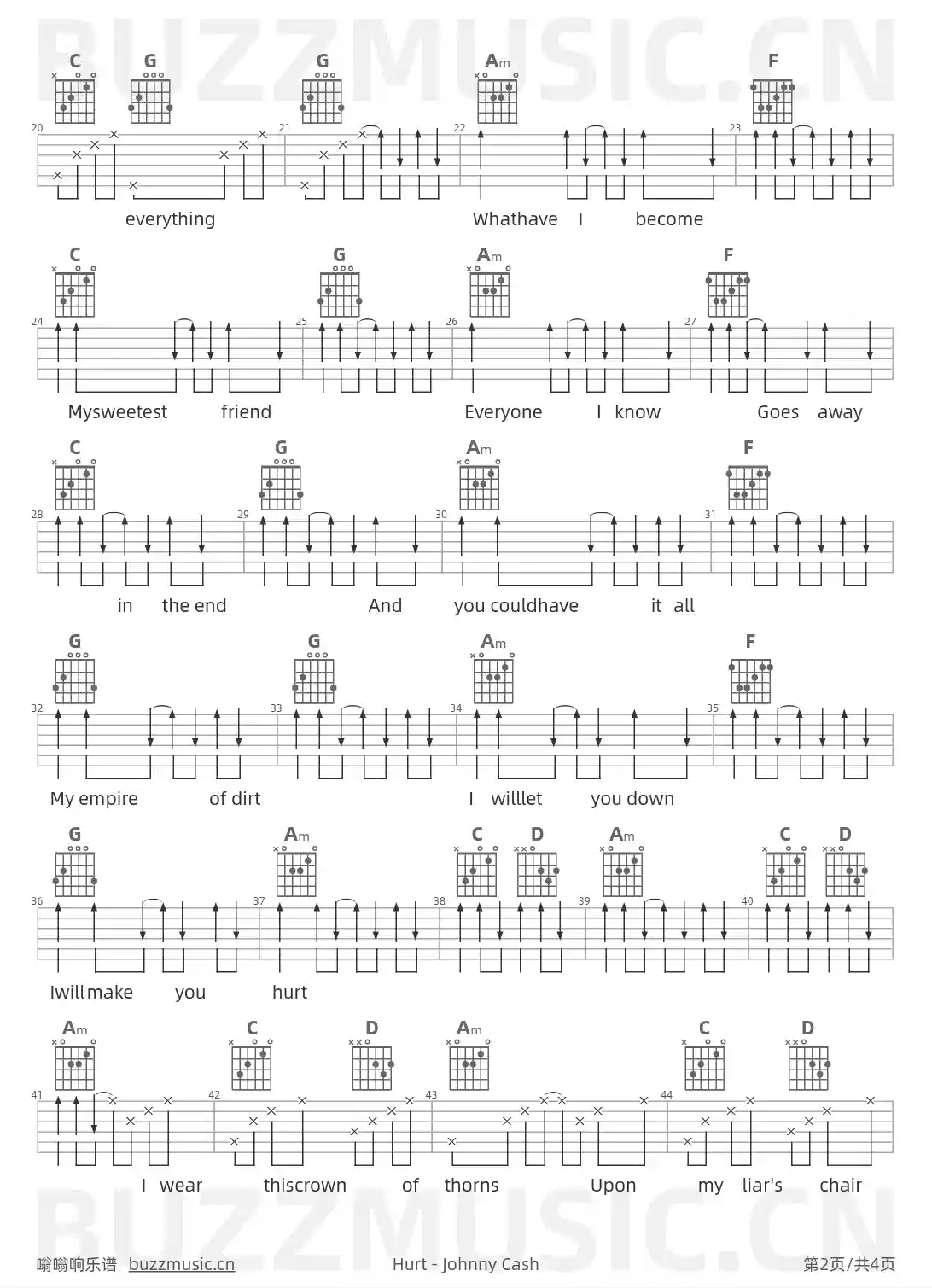 吉他谱第2页