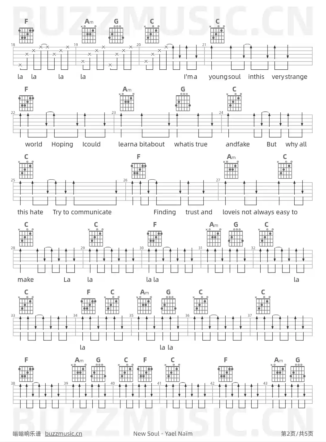 吉他谱第2页