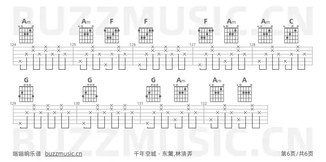 吉他谱第6页