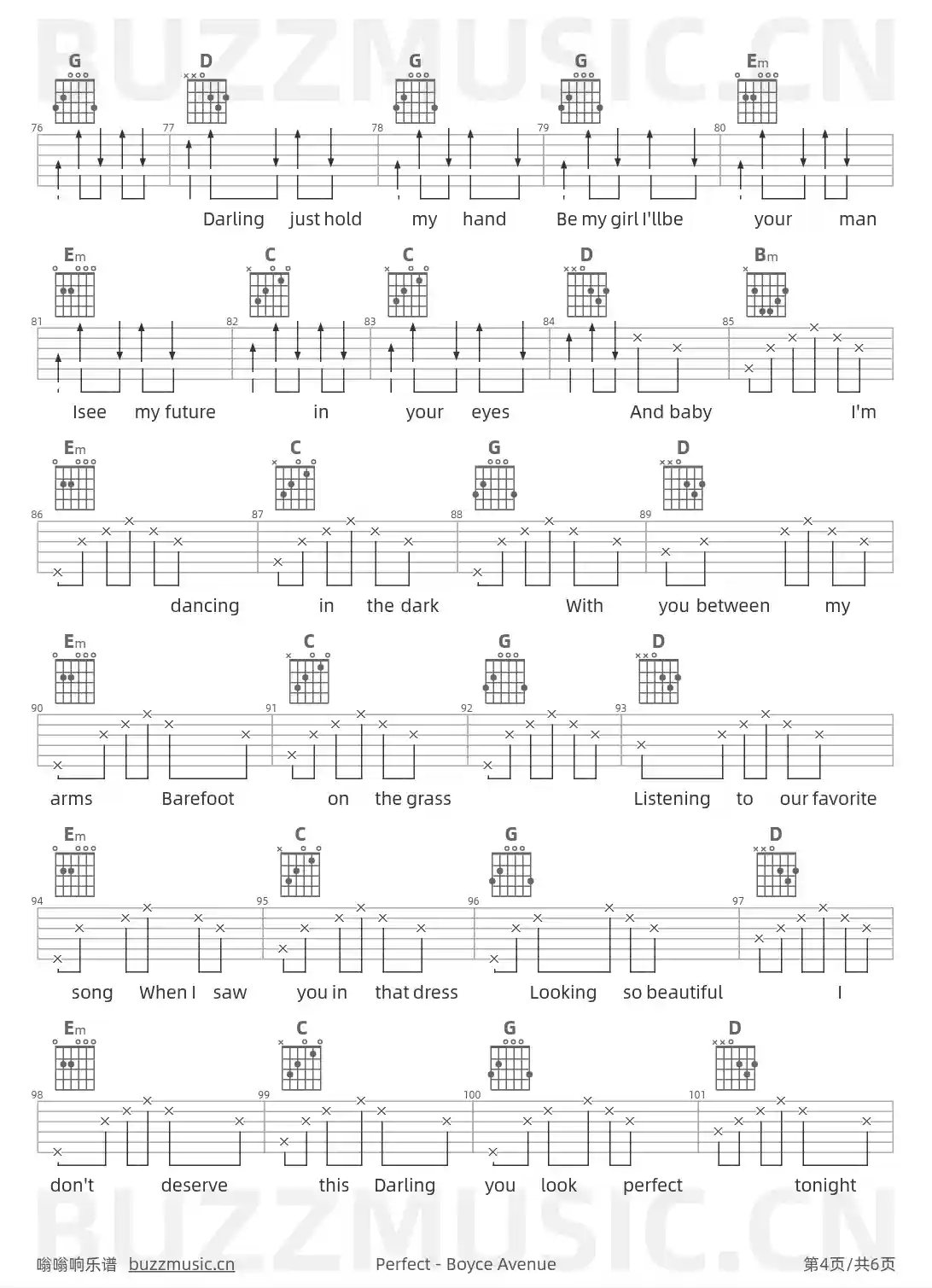 吉他谱第4页
