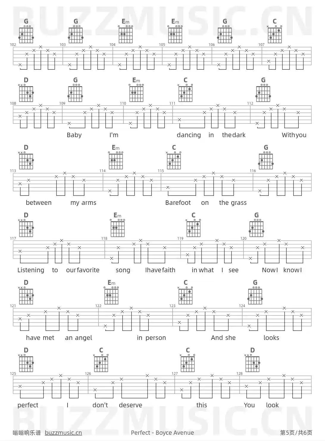 吉他谱第5页