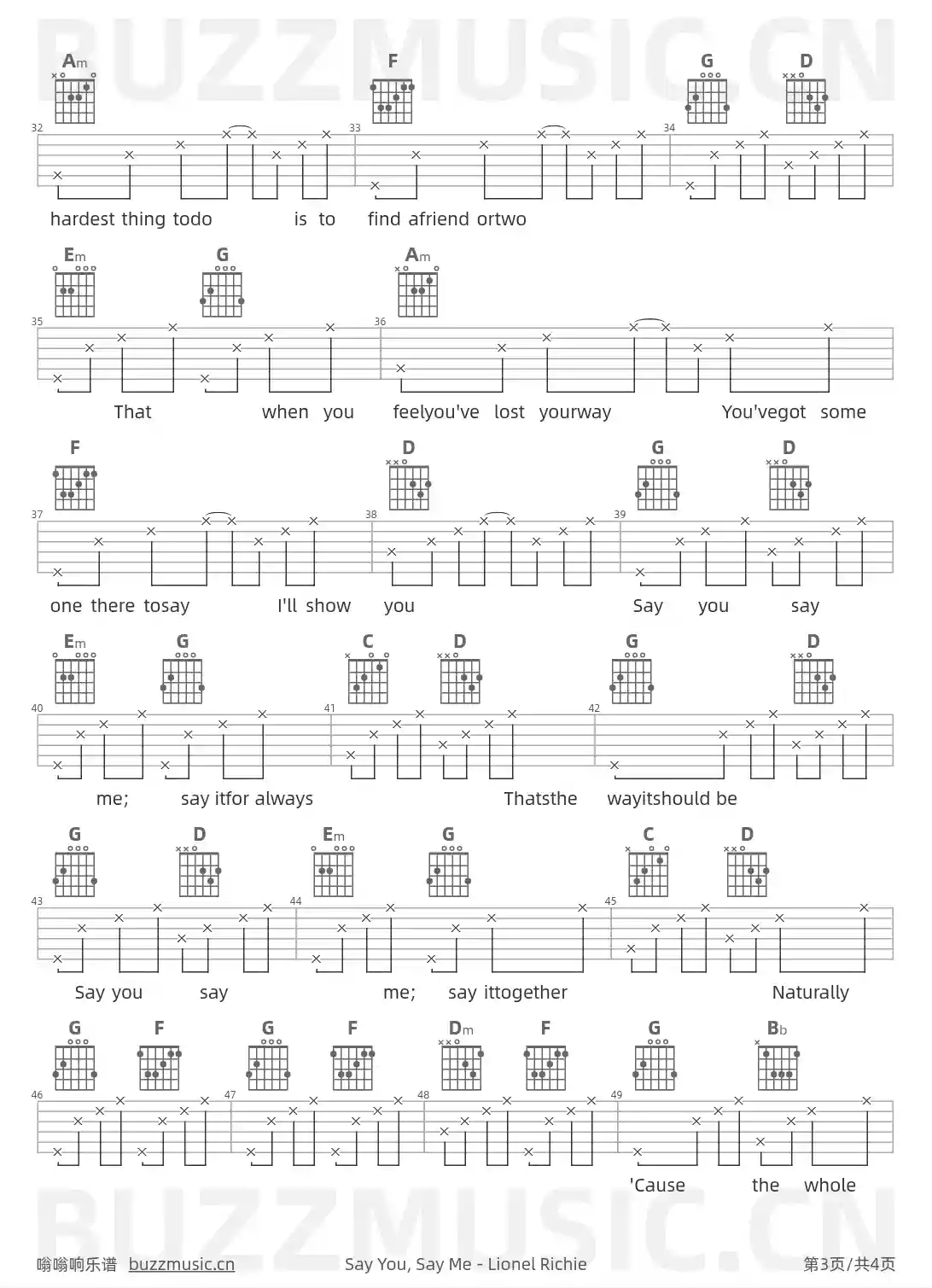 吉他谱第3页