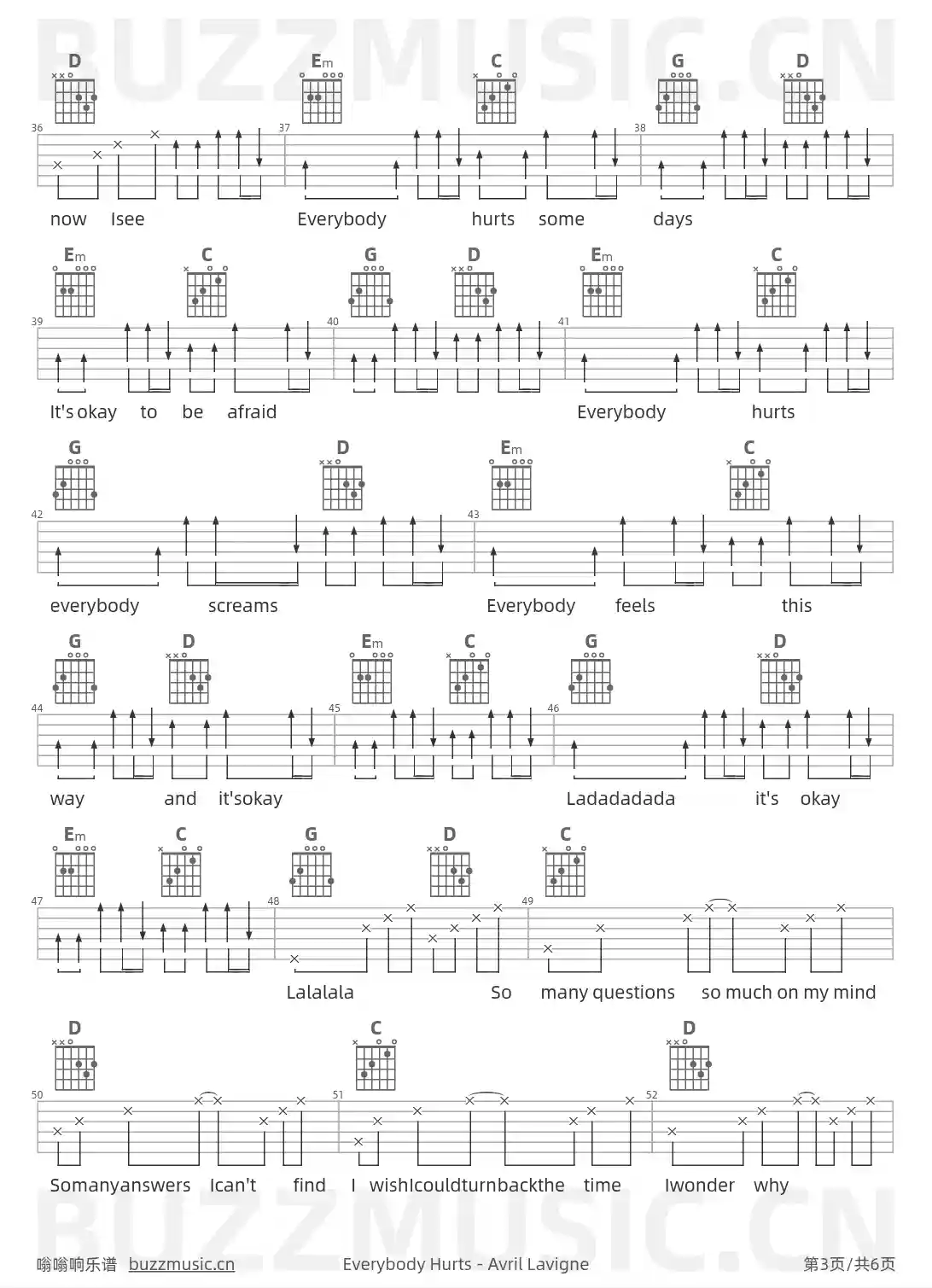 吉他谱第3页