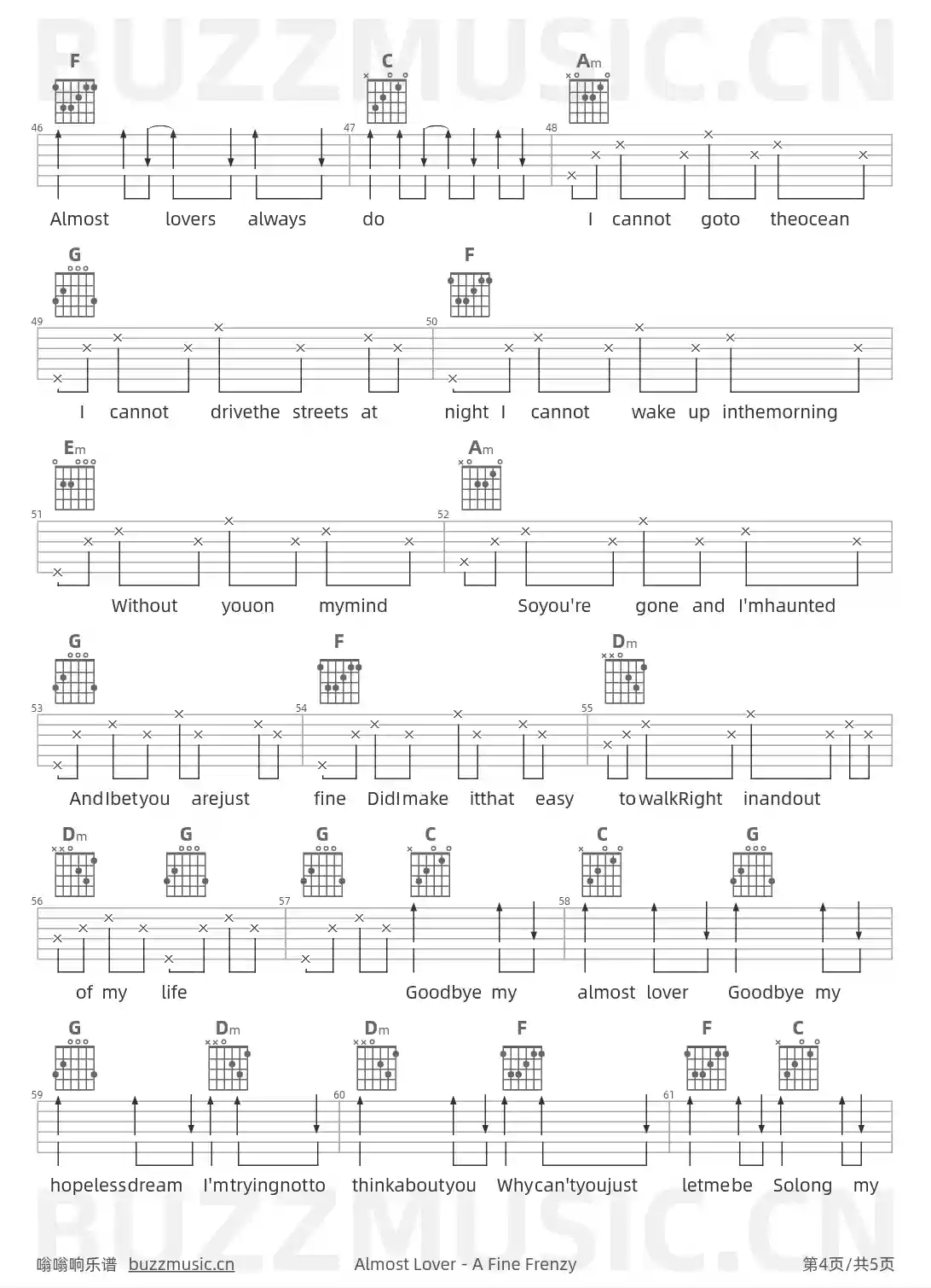 吉他谱第4页