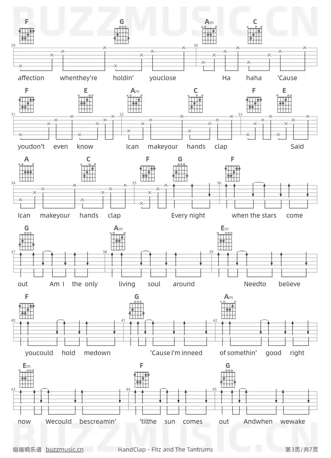 吉他谱第3页
