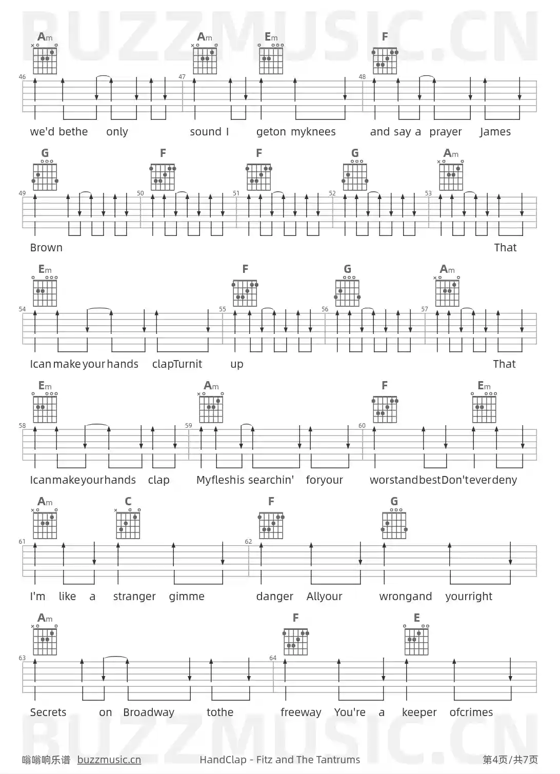吉他谱第4页