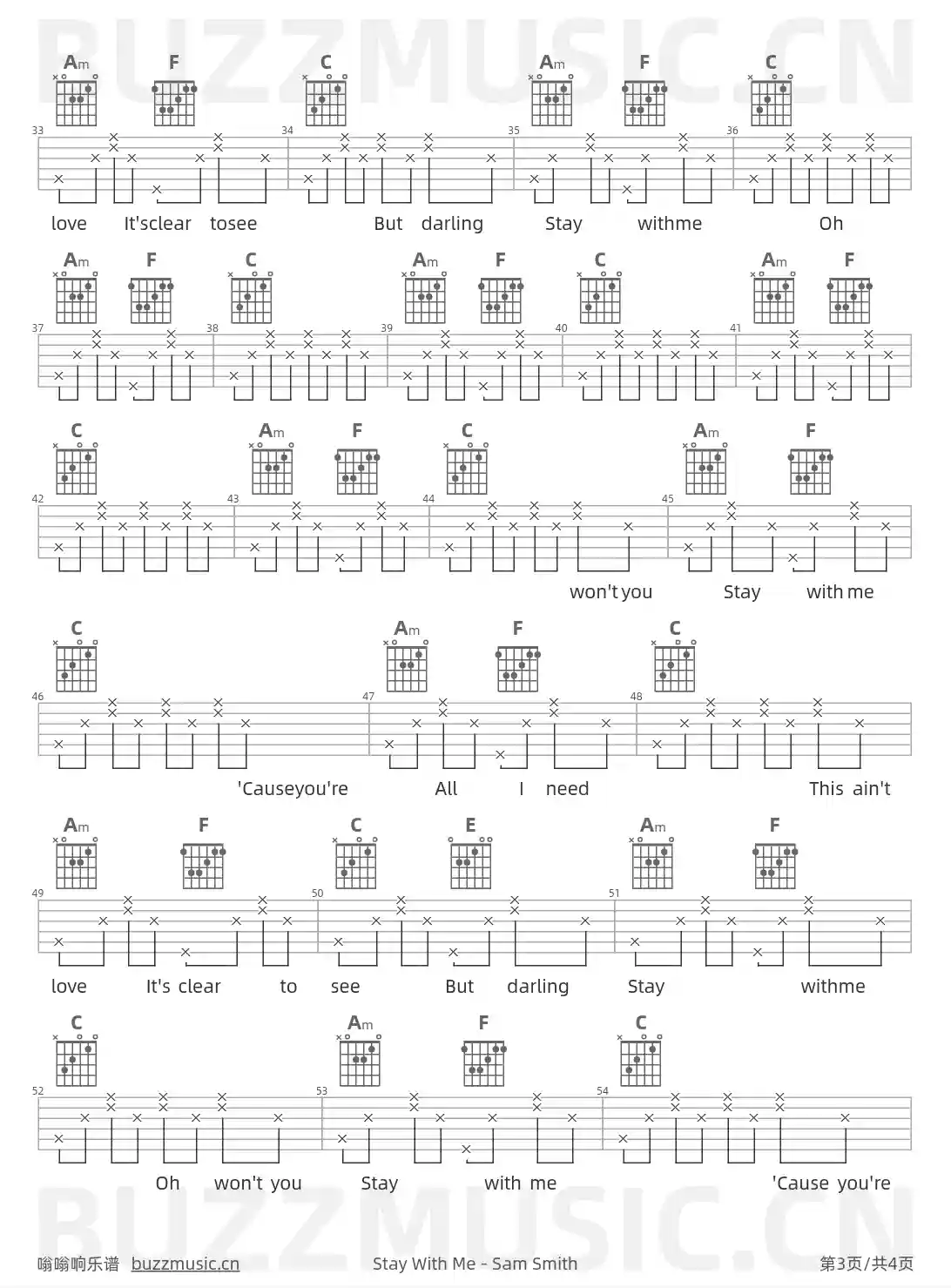 吉他谱第3页