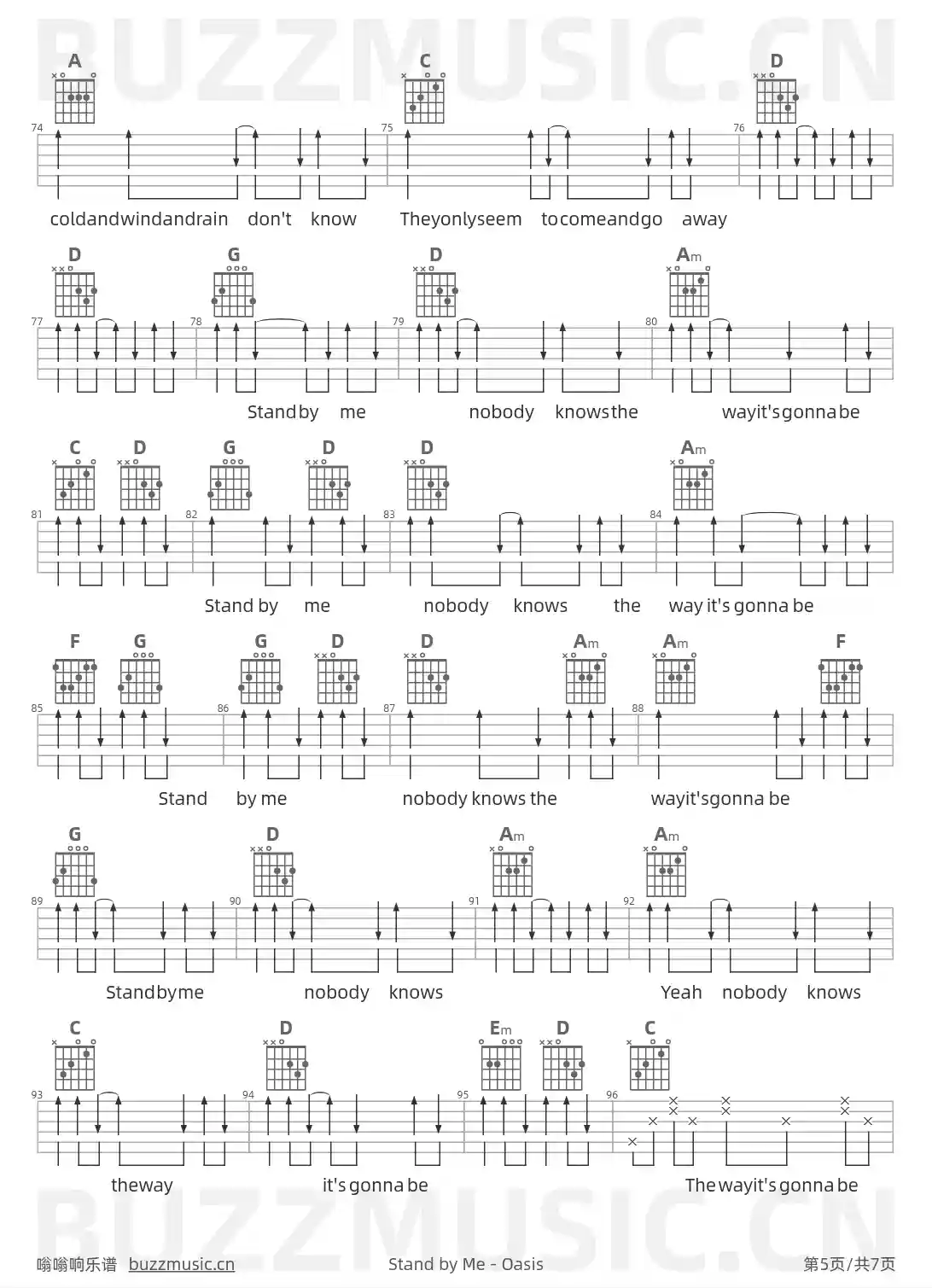 吉他谱第5页