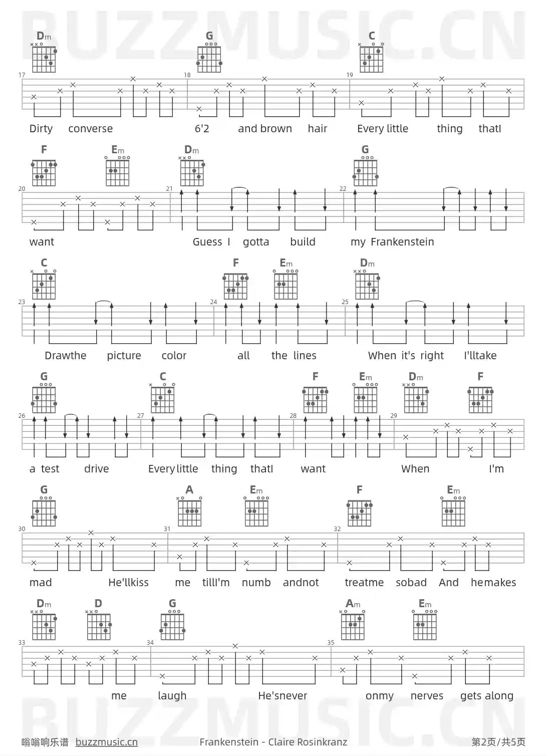 吉他谱第2页