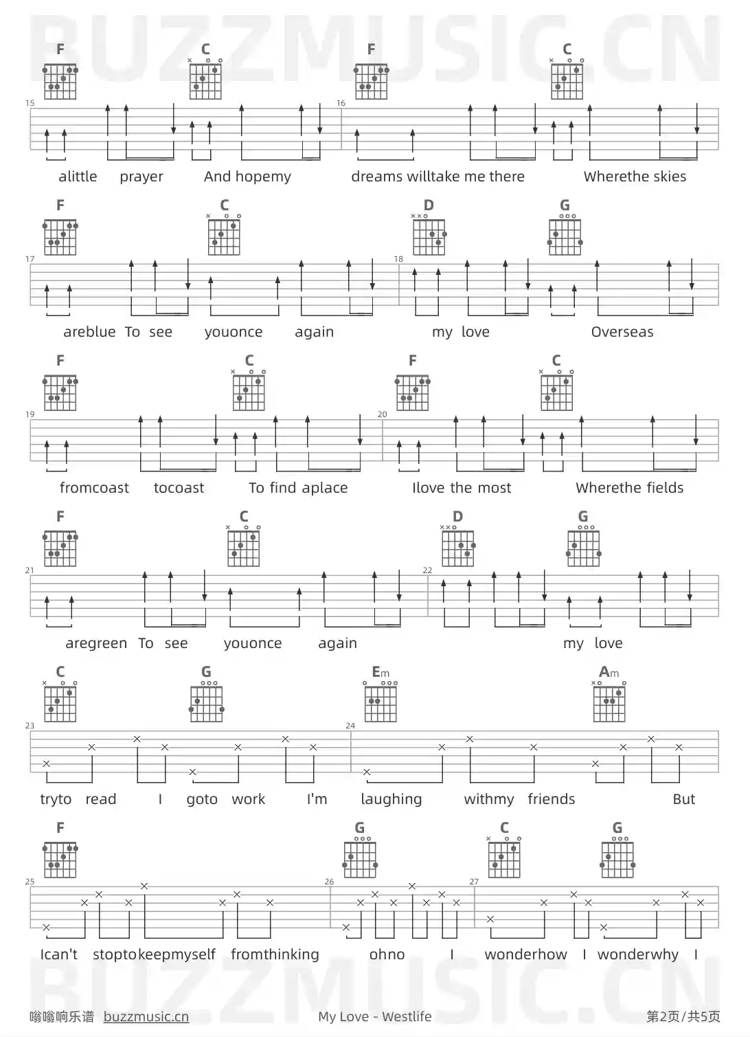 吉他谱第2页