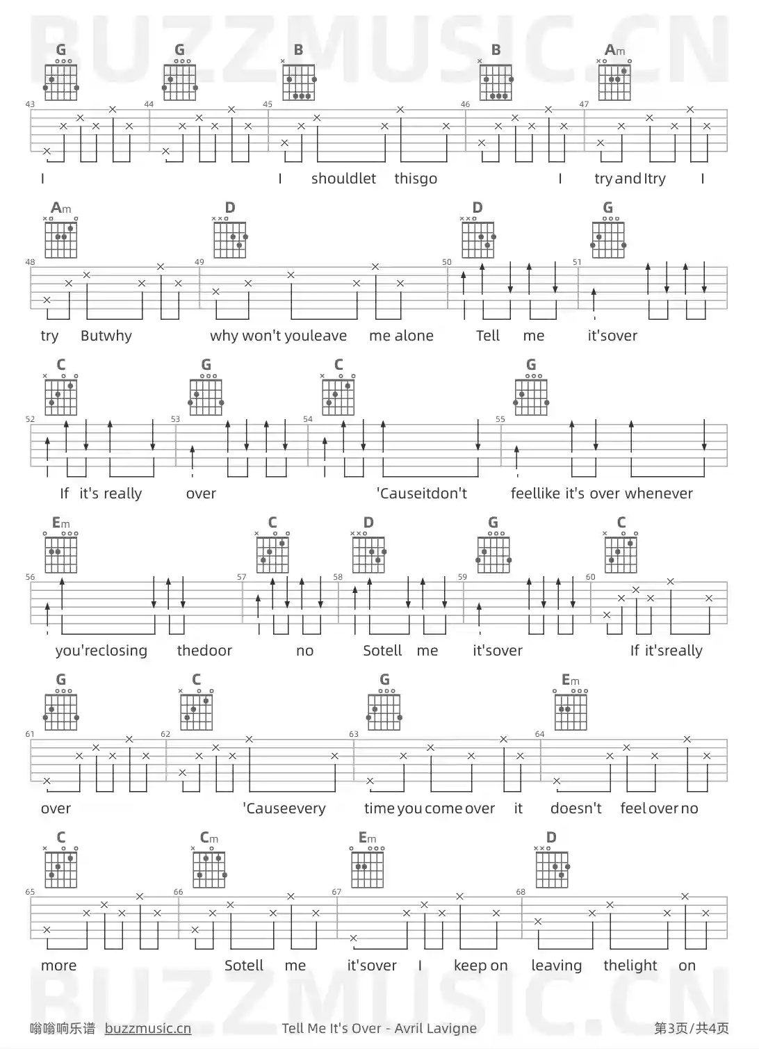 吉他谱第3页