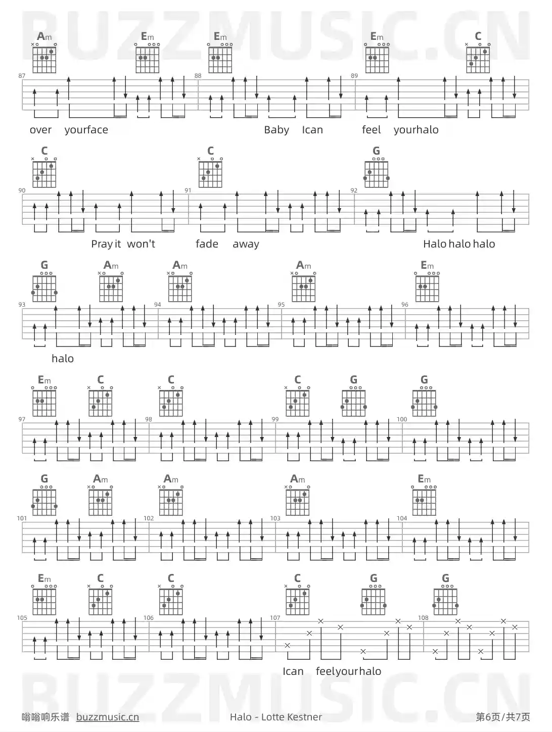 吉他谱第6页
