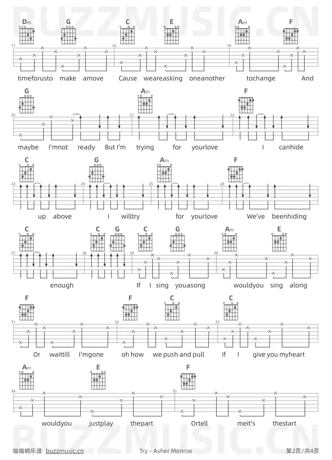 吉他谱第2页