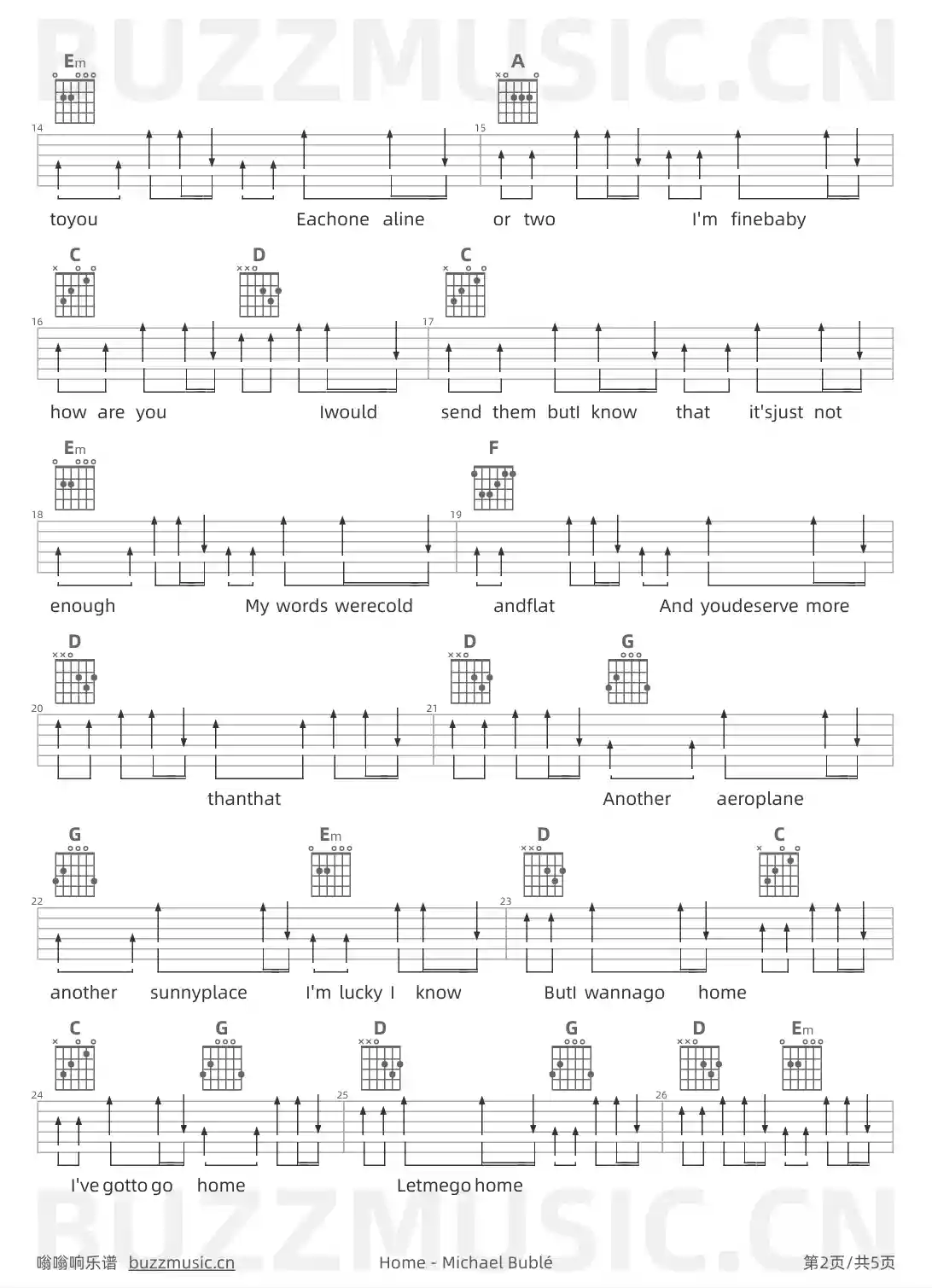 吉他谱第2页