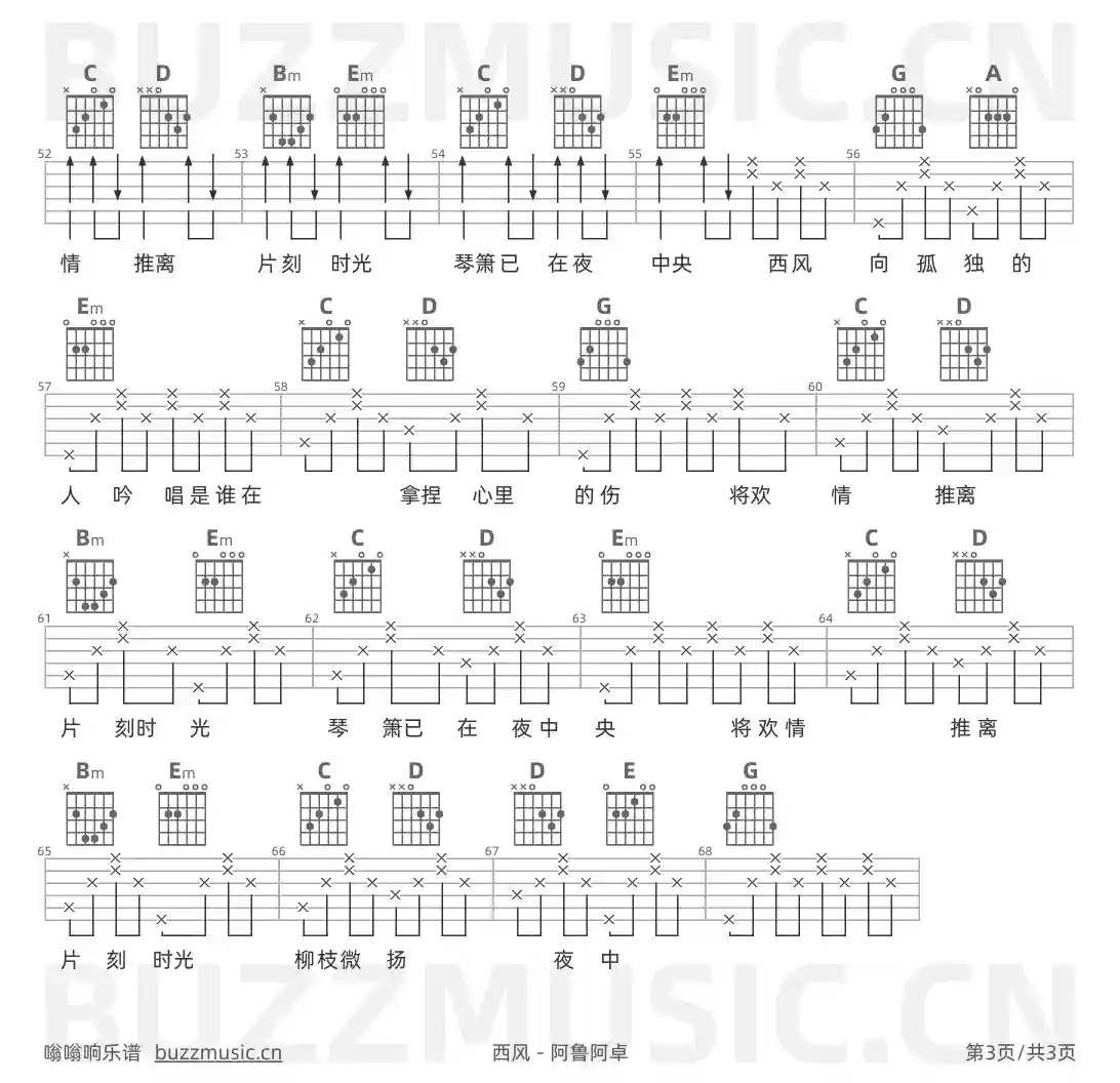 吉他谱第3页