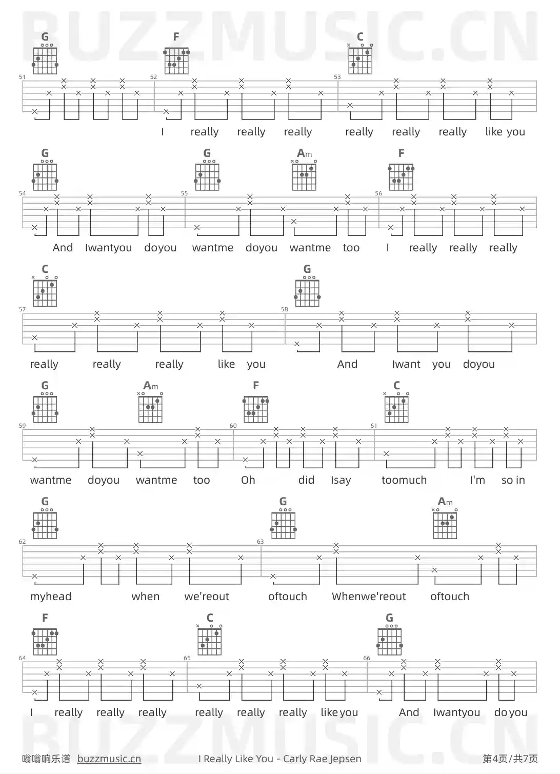 吉他谱第4页