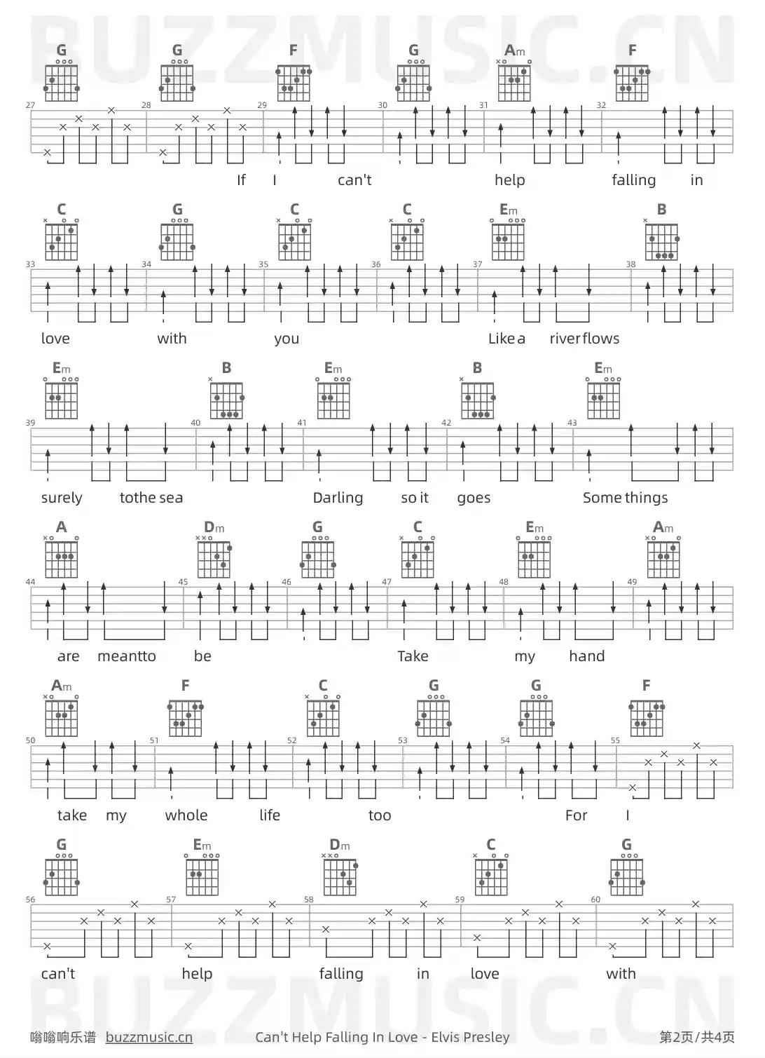 吉他谱第2页