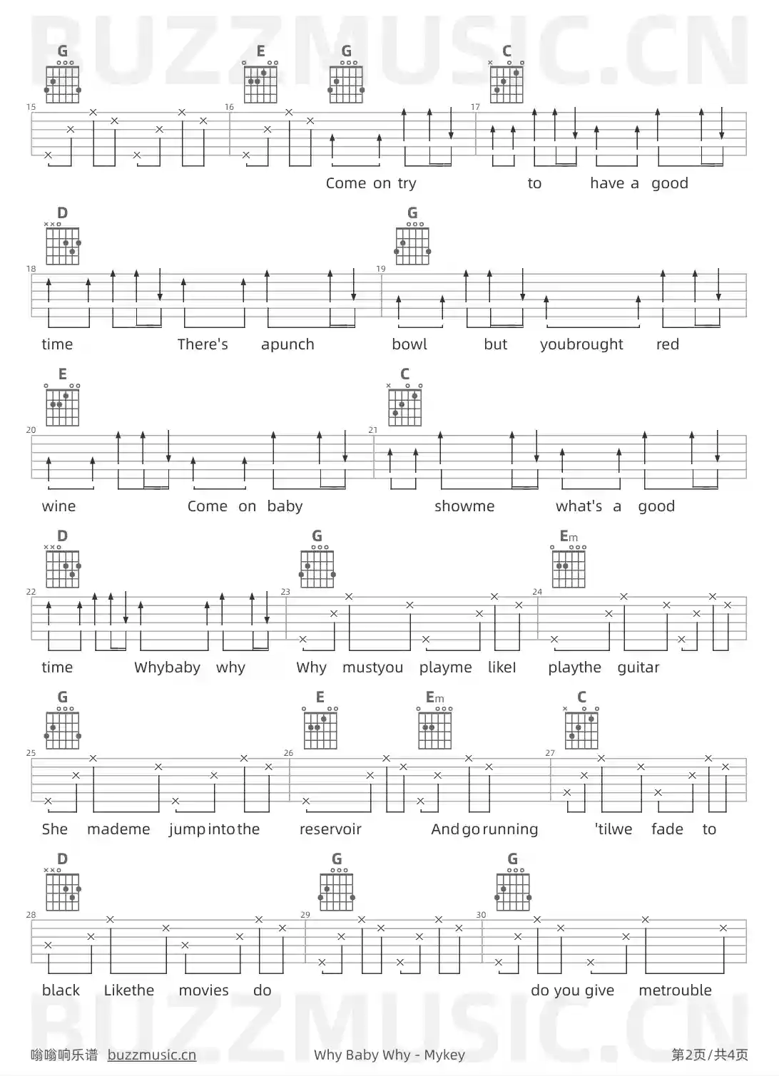 吉他谱第2页