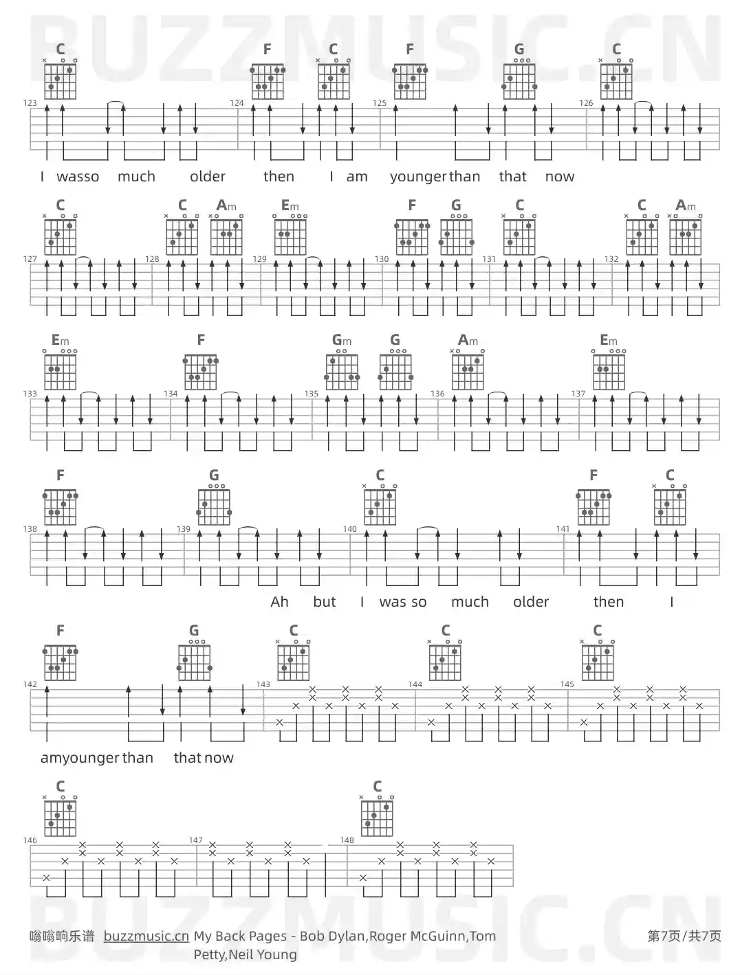 吉他谱第7页