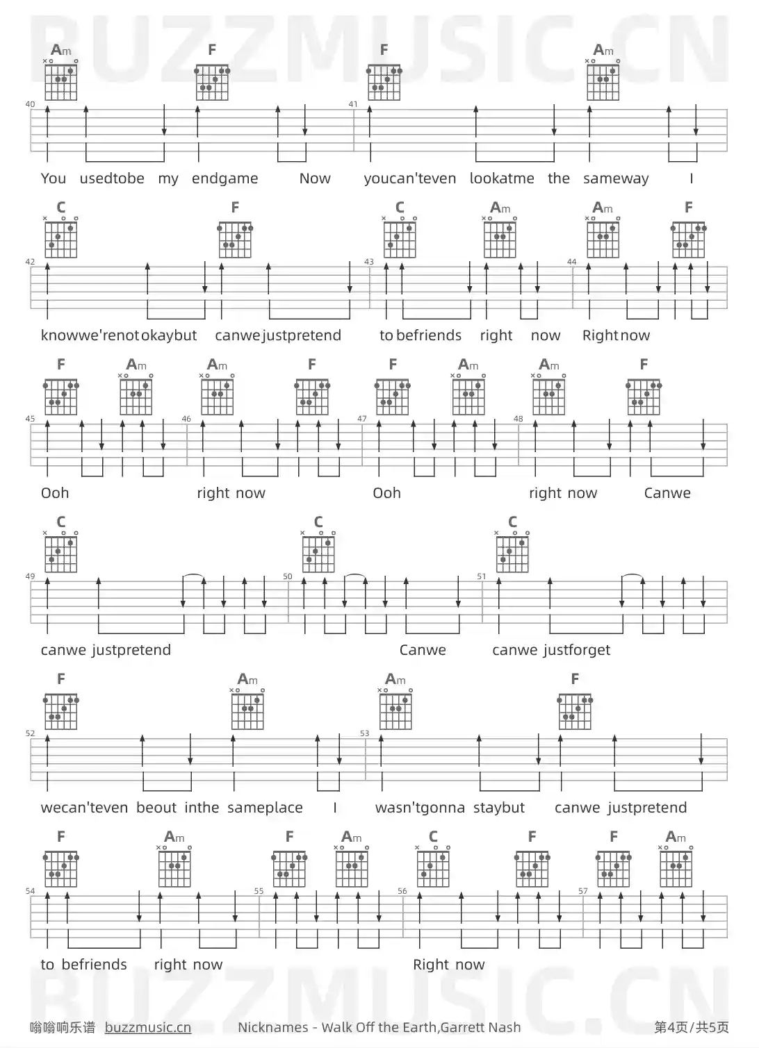 吉他谱第4页