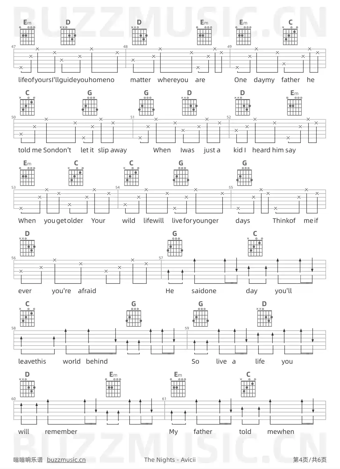 吉他谱第4页