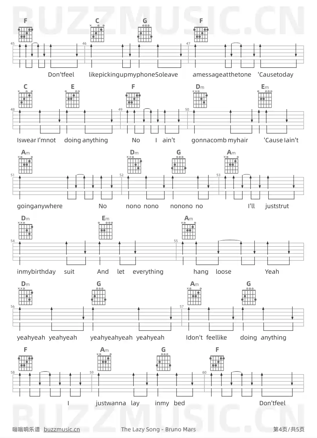 吉他谱第4页