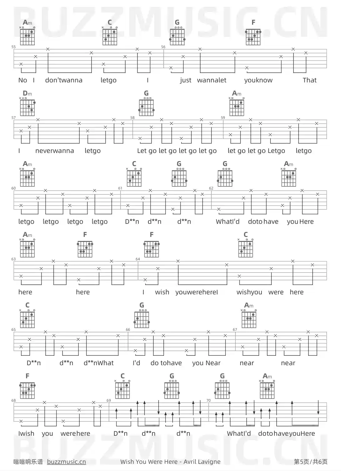 吉他谱第5页