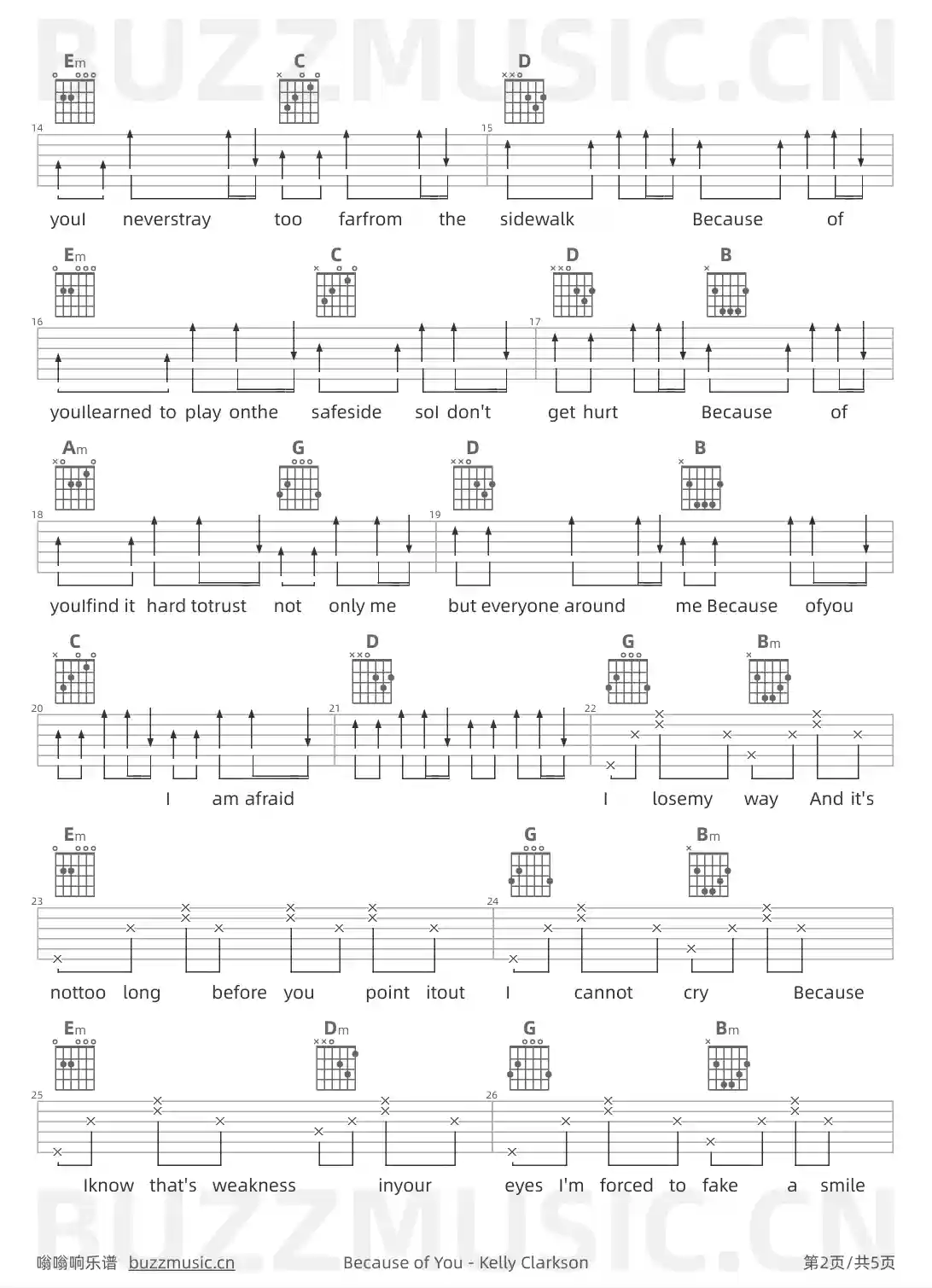 吉他谱第2页
