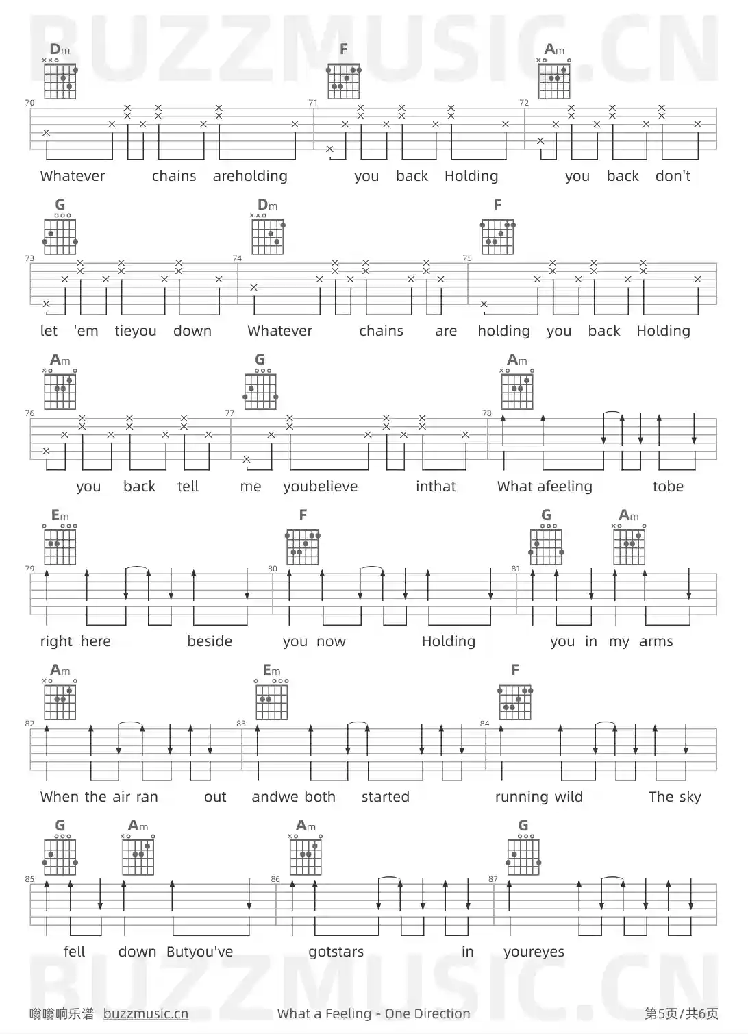 吉他谱第5页