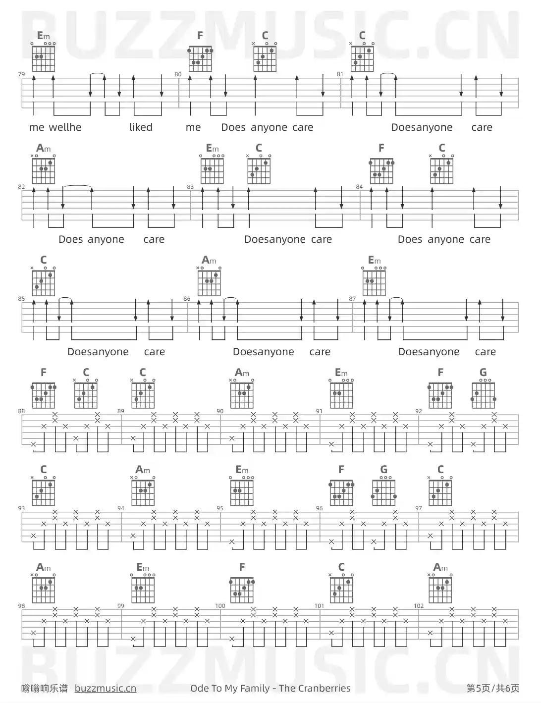 吉他谱第5页