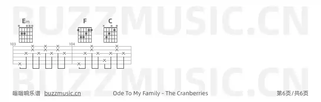 吉他谱第6页