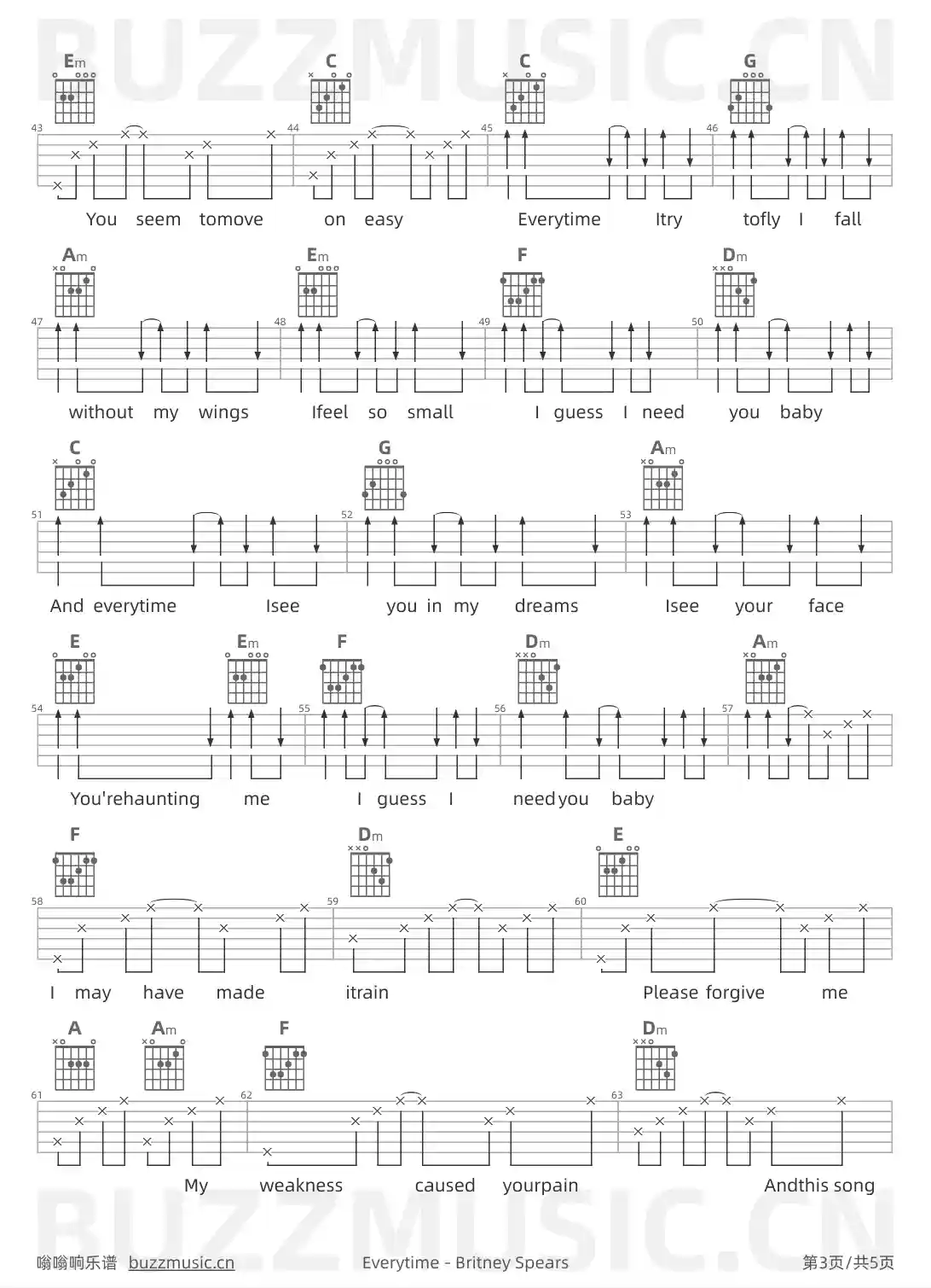 吉他谱第3页