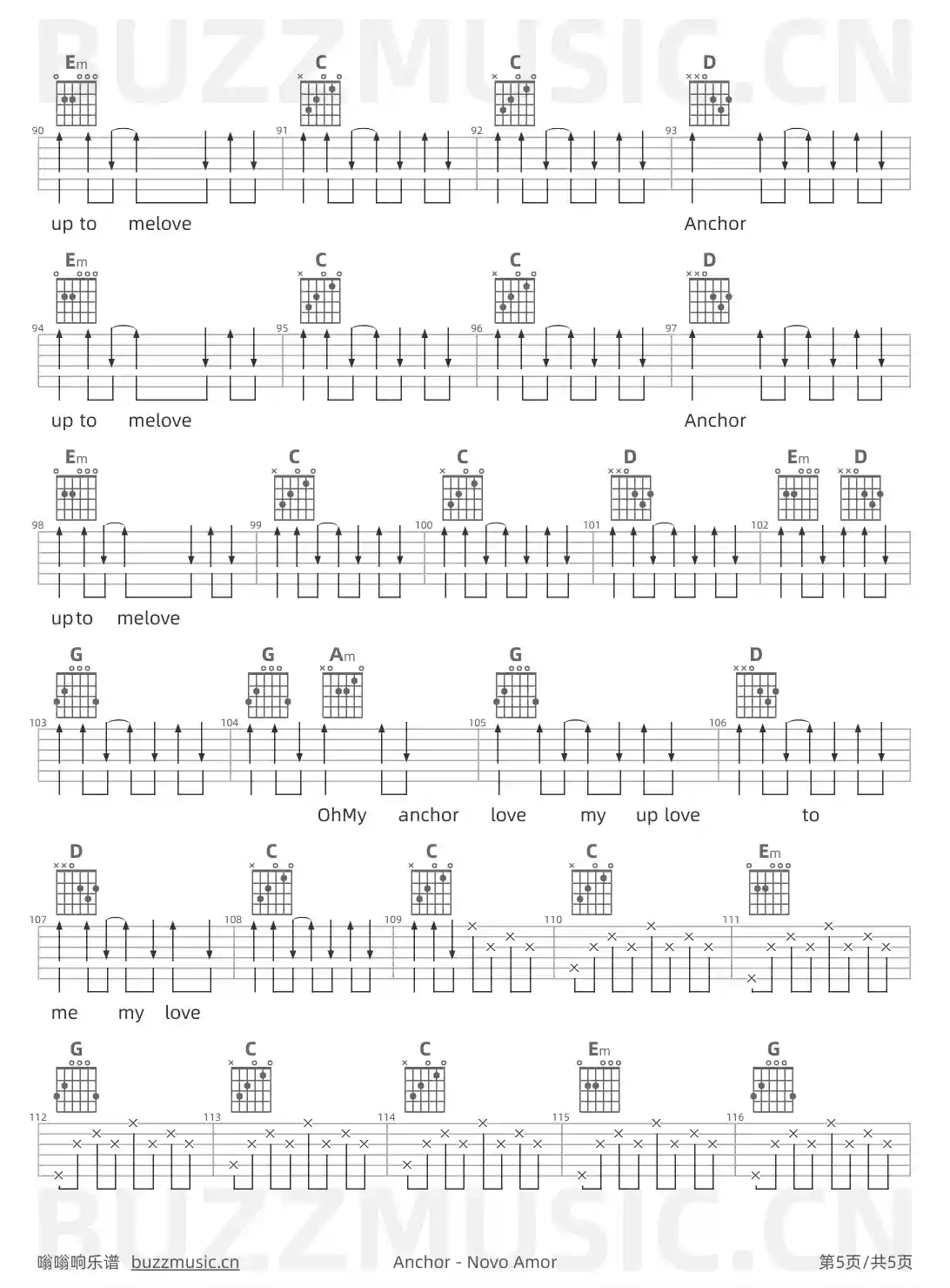 吉他谱第5页