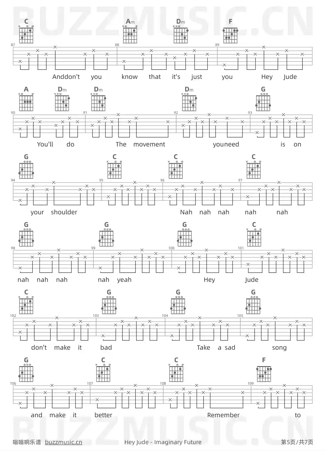 吉他谱第5页