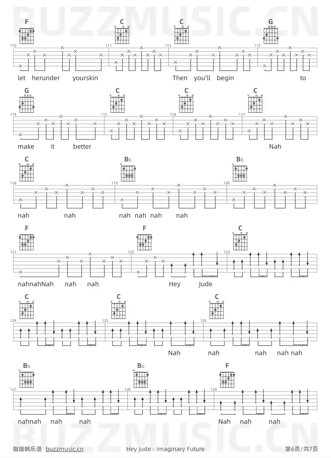 吉他谱第6页