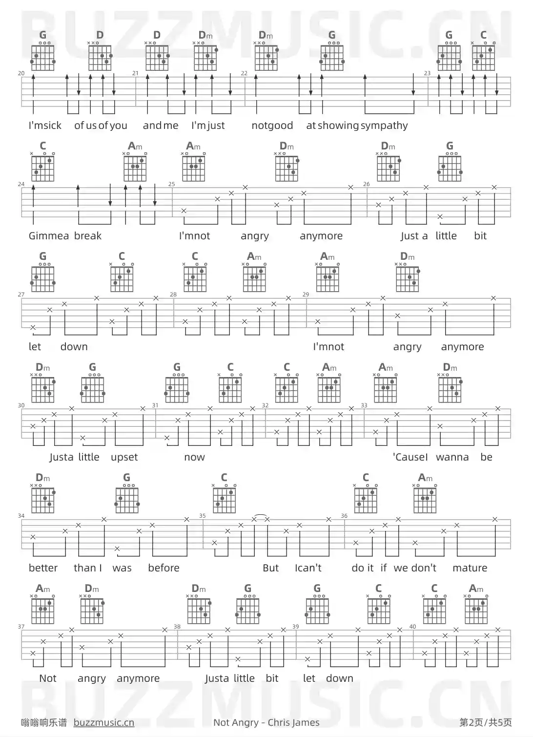 吉他谱第2页